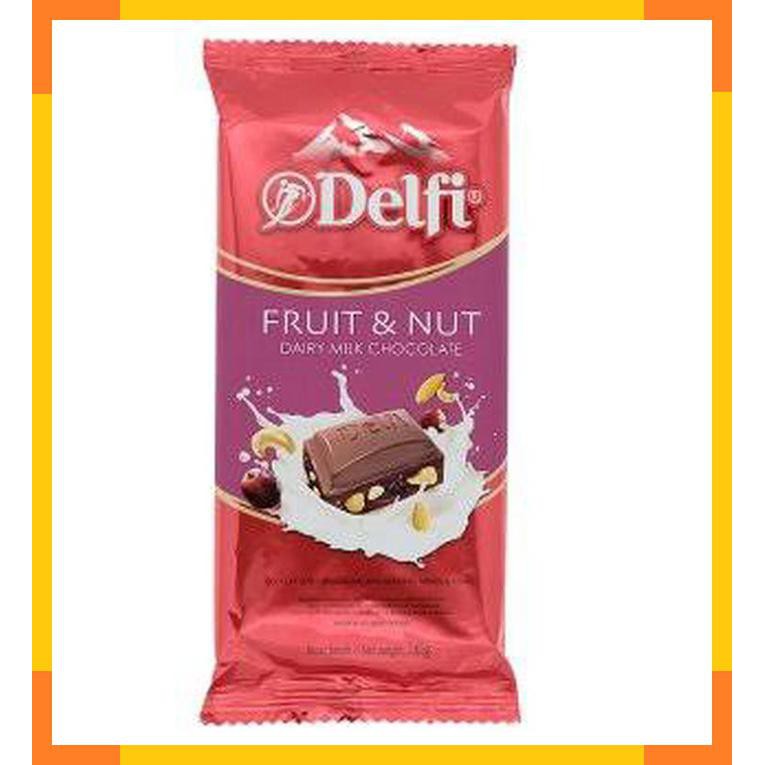 

Delfi Fruit & nut dairy milk chocolate 165 gram