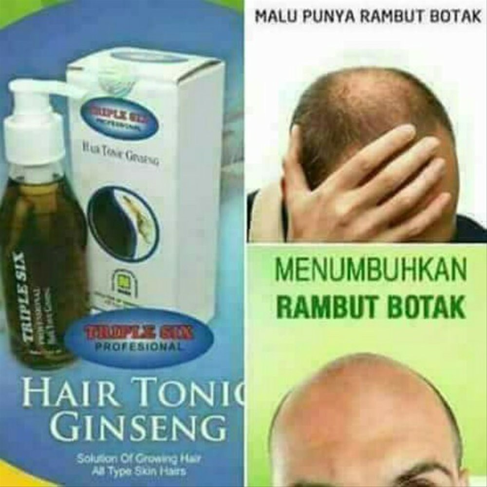 TRIPLE SIX HAIR TONIC GINSENG NASA