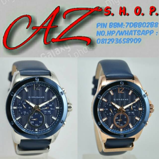 Jam Tangan Pria Giordano 1731 Leather ( Kulit ) Original Murah