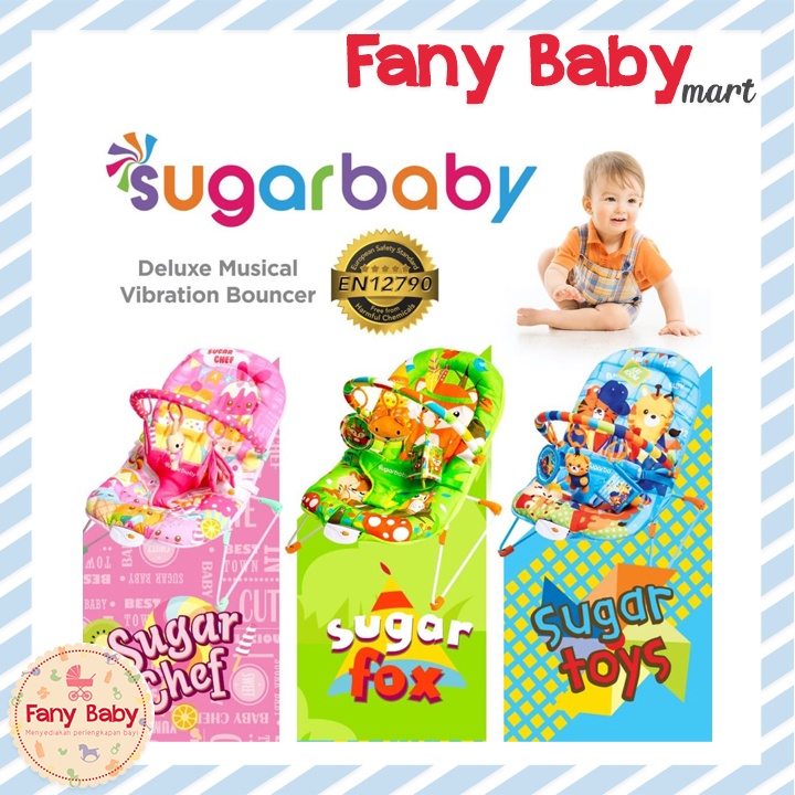 SUGAR BABY DELUXE MUSICAL VIBRATION BOUNCER / 1 RECLINE