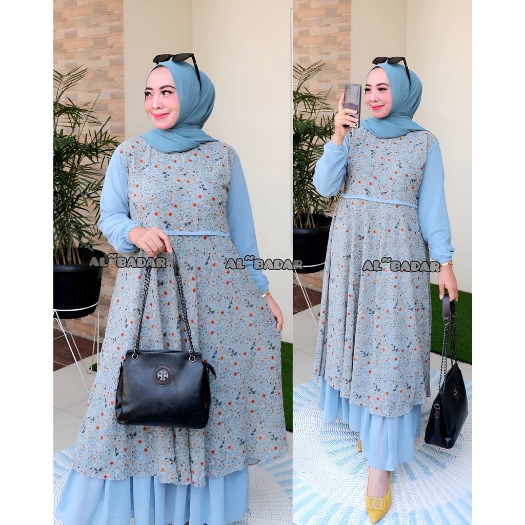 [ BISA COD ] GAMIS CERUTY BABYDOLL MOTIF MODEL 2 LAYER,DRESS CERUTY MOTIF MODEL 2 LAYER FRIEANDLY BUSUI MODEL TERBARU