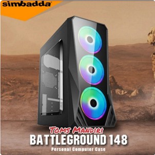 Casing Gaming Simbadda Battleground 148 With 3 Fan LED