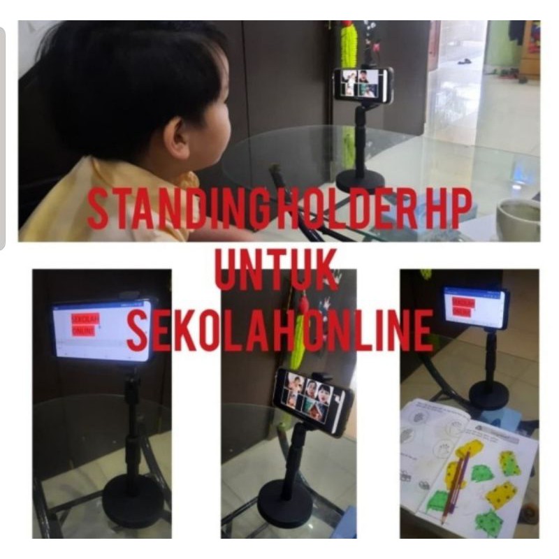 Stand Holder Handphone Cocok buat Smule tiktok zoom meeting dll