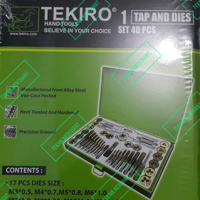 hand tap & snei 40pcs Tekiro TAP SNEI