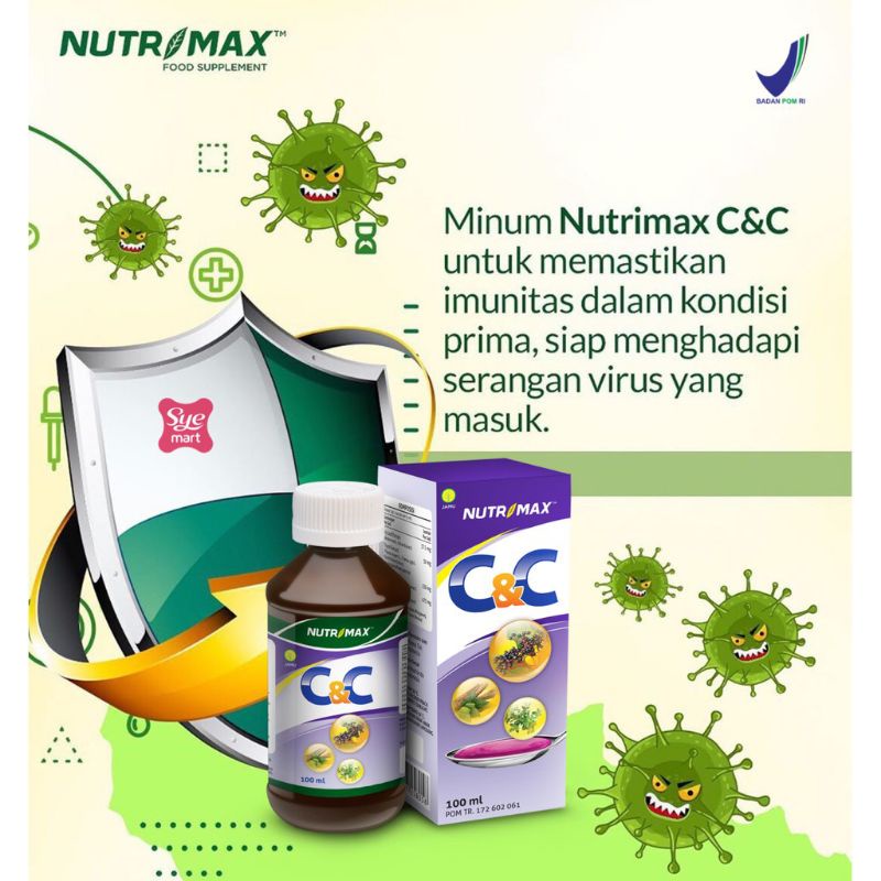 NUTRIMAX C&amp;C CNC SYRUP OBAT HERBAL SIRUP OBAT HERBAL BATUK PILEK