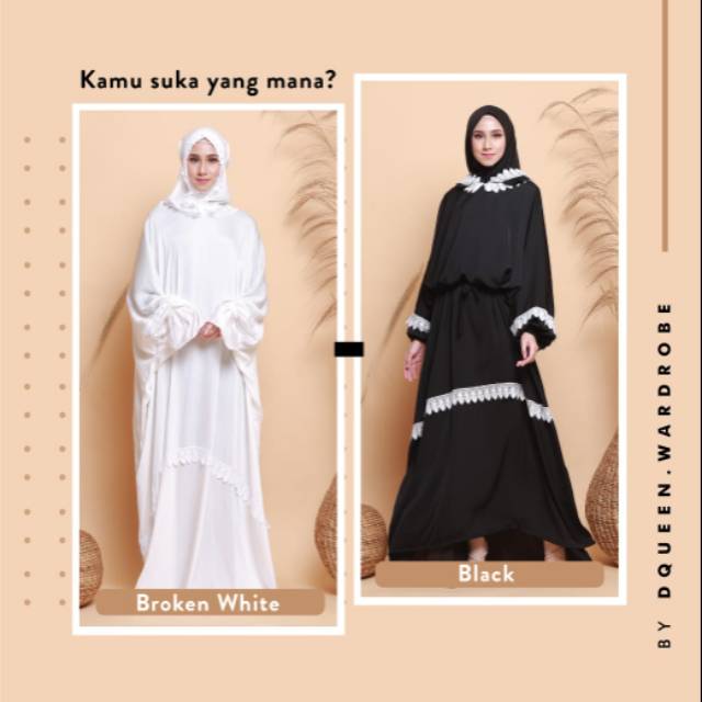 Mukena Abaya 3 in 1 Camilla by Dqueen.wardrobe