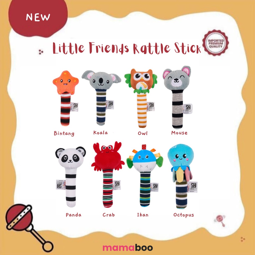 Little Friends - Rattle Stick