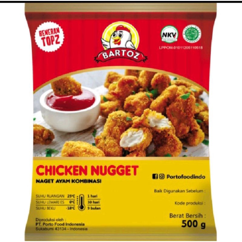 

Bartoz Chicken Nugget uk 500 gr