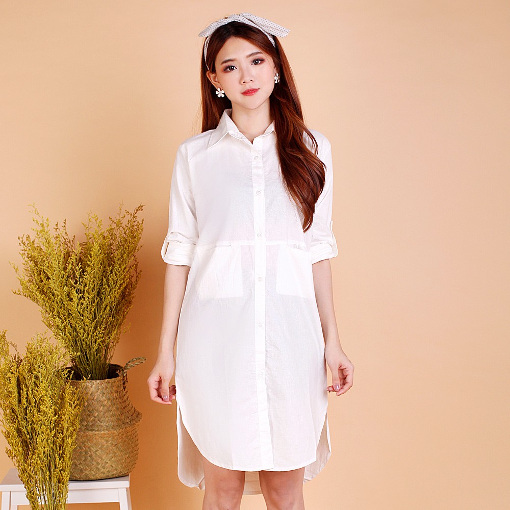 Tunik Kemeja lengan Panjang Wanita model terbaru - TheXshop new Sephia