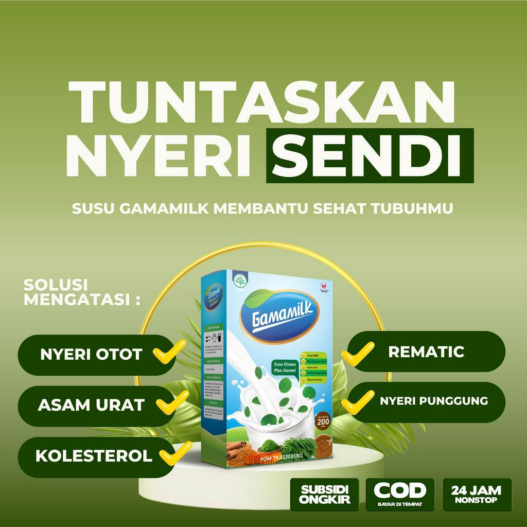 Gamamilk Etawa Plus Gamat isi 200 gram Solusi Atasi Nyeri Sendi, Asam Urat, Sesak Nafas dan Asam Lambung