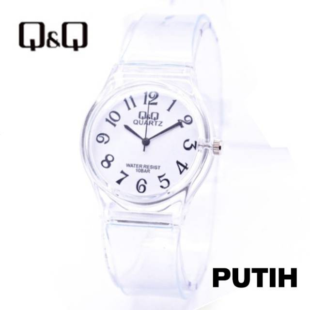 Jam Tangan Pria/Wanita Q&amp;Q Jelly Transparan BW 16