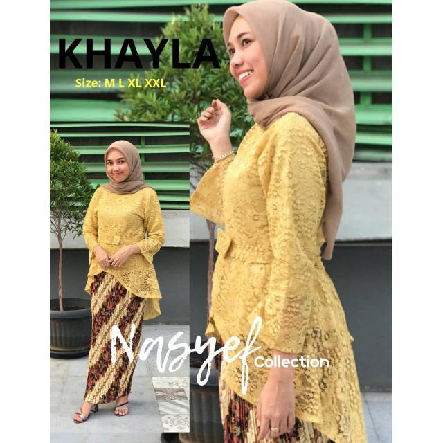 Stelan borkat khaila/KEBAYA WISUDA/KEBAYA KONDANGAN/KEBAYA REMAJA