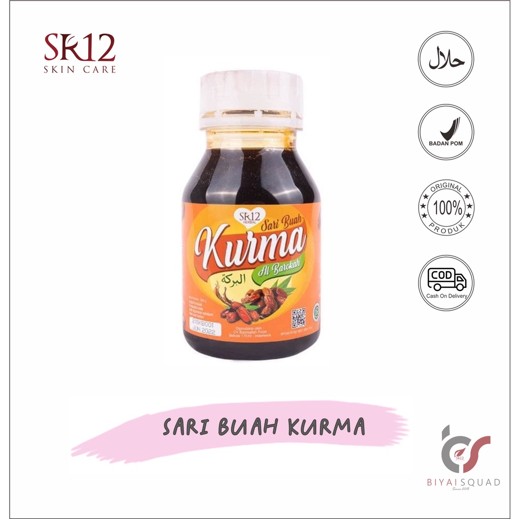 SARI BUAH KURMA AL BAROKAH SR12 / SARI KURMA ASLI / IMUN BOOSTER / MENINGKATKAN STAMINA TUBU