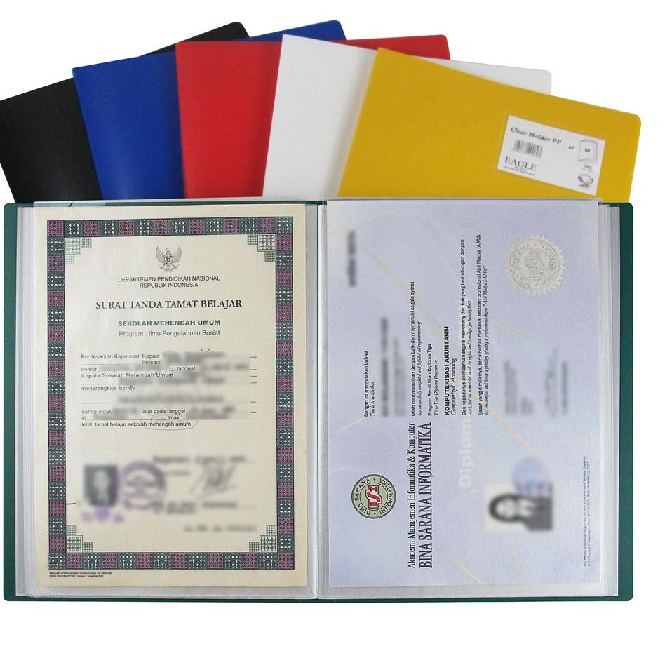 

Paket Kejutan Dokumen Keeper / Clear Holder / Document Keeper / Display Book EAGLE A4 40 Pocket