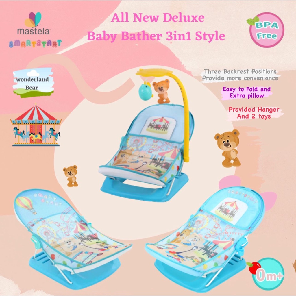 Mastela Deluxe Baby Bather 3in1 Style Kursi Duduk Mandi Bayi