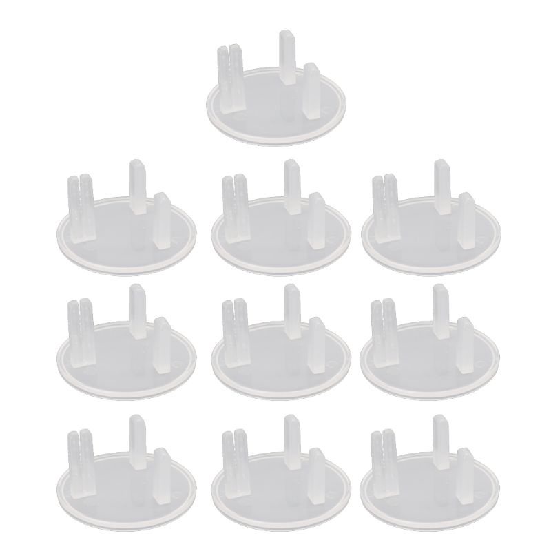 Mary 10pcs Cover Pelindung Socket Power Standar UK Mudah Dipasang