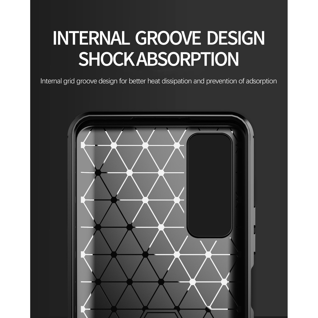 Case VIVI Y20i New Soft Case Carbon Premium Casing + Tempered Glass Full Layar