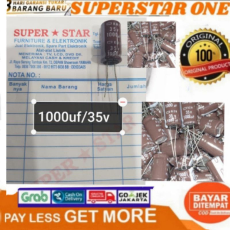 Elco 1000uf/35v kondensator 1000uf/35v