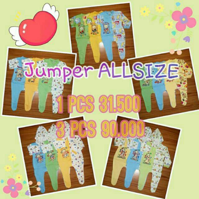 JUMPER BAYI ALL SIZE Newborn Bahan Katun