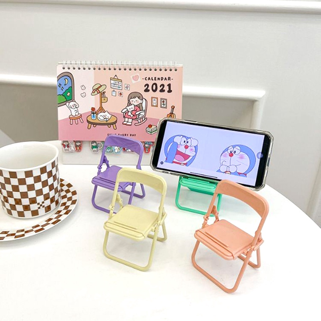 Stand Holder Folding Chair / Dudukan Handphone Lucu Model Kursi Lipat - sweetacase.id - Docking Phone Lucu - Dekorasi Lucu