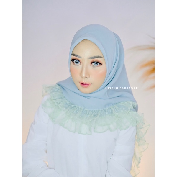 Hijab Segiempat Rempel Dotty By Adelus