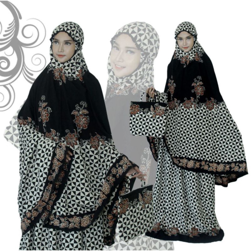 maw_arbatik MUKENA ENCIM BIASA/MUKENA BATIK JUMBO/MUKENA BATIK ALFARIS