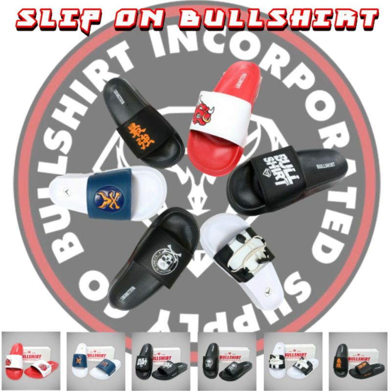sandal slip on bullshirt