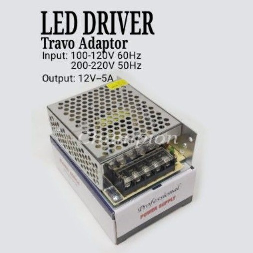 Driver LED Travo Adaptor LED Strip 5A 60watt skylite