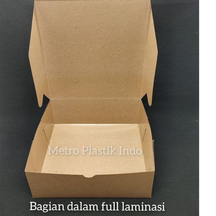 

Buruan Beli I8W8R Box Kraft Laminasi 18x18 | Kotak Nasi | Dus Kemasan Makanan 18 x 18 Coklat 43 Ready Stok