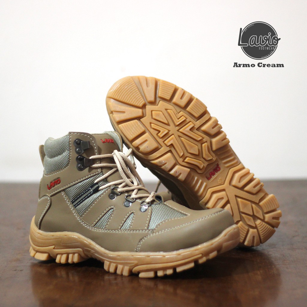 Sepatu Safety Boots Pria Keren Lavio Armo Original