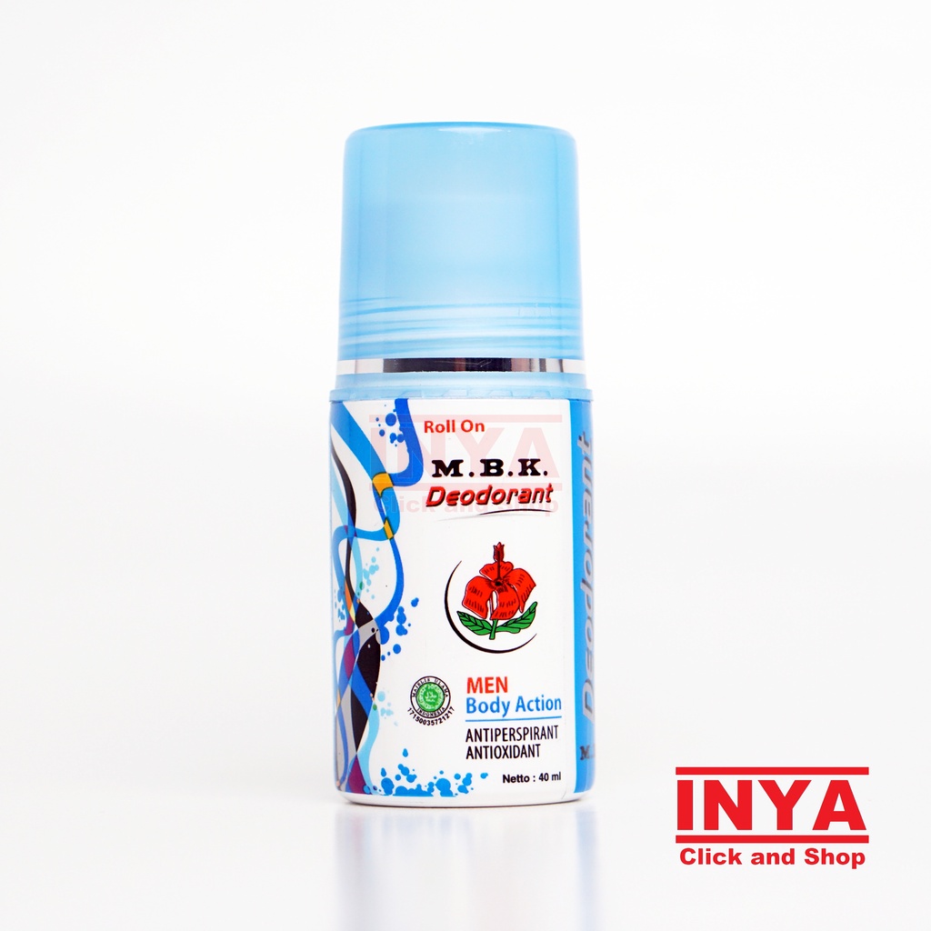 MBK MEN BLUE BODY ACTION DEODORANT ROLL ON 40ml - Biru