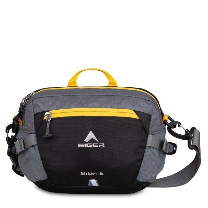 Eiger1989 Tas Selempang Strider 6L Waist Bag Strider 6L Tas Pinggang - BLACK 5379 EID