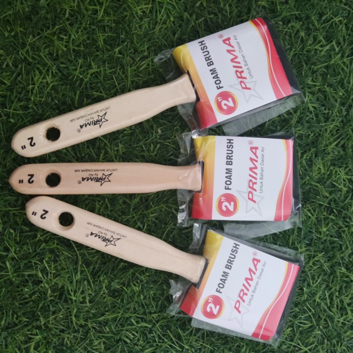 Kuas Spon Prima 2&quot; Kuas Pelitur Mowilex Foam Brush