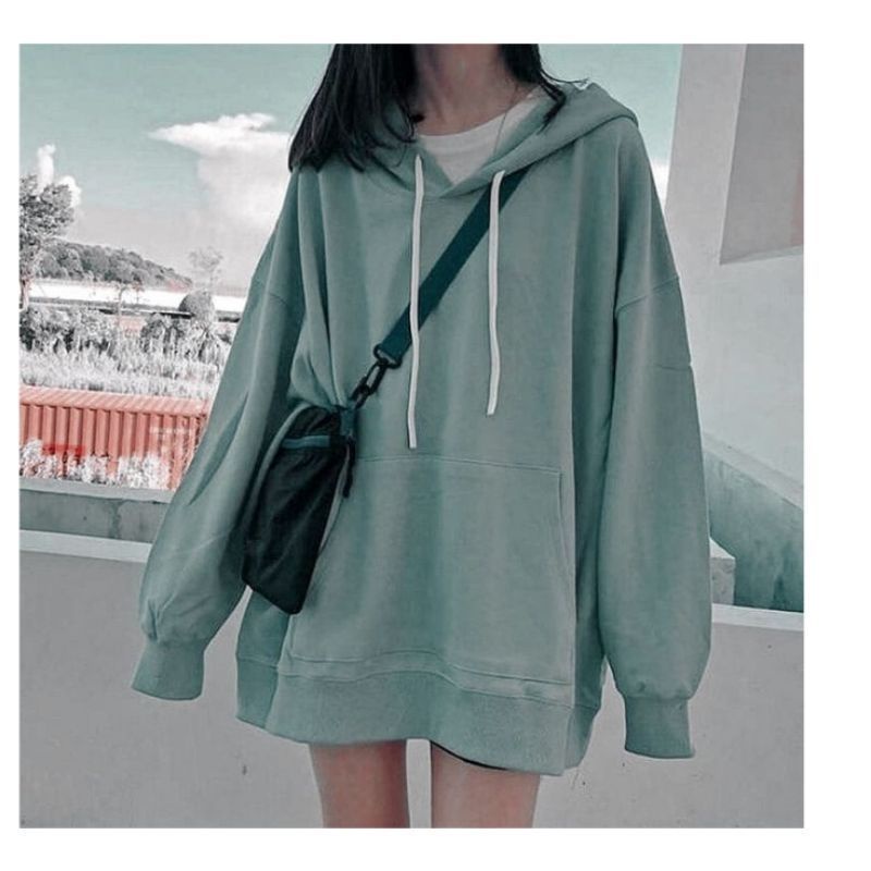 Sweater Hoodie Oversize Pria Wanita Big Size Jumbo M.L.XL.XXL Korean Style | Sweater Jaket Natural Hoodie Oversize