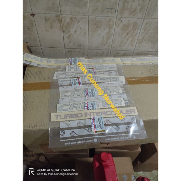 sticker stiker coltdiesel hd125ps canter 1set original