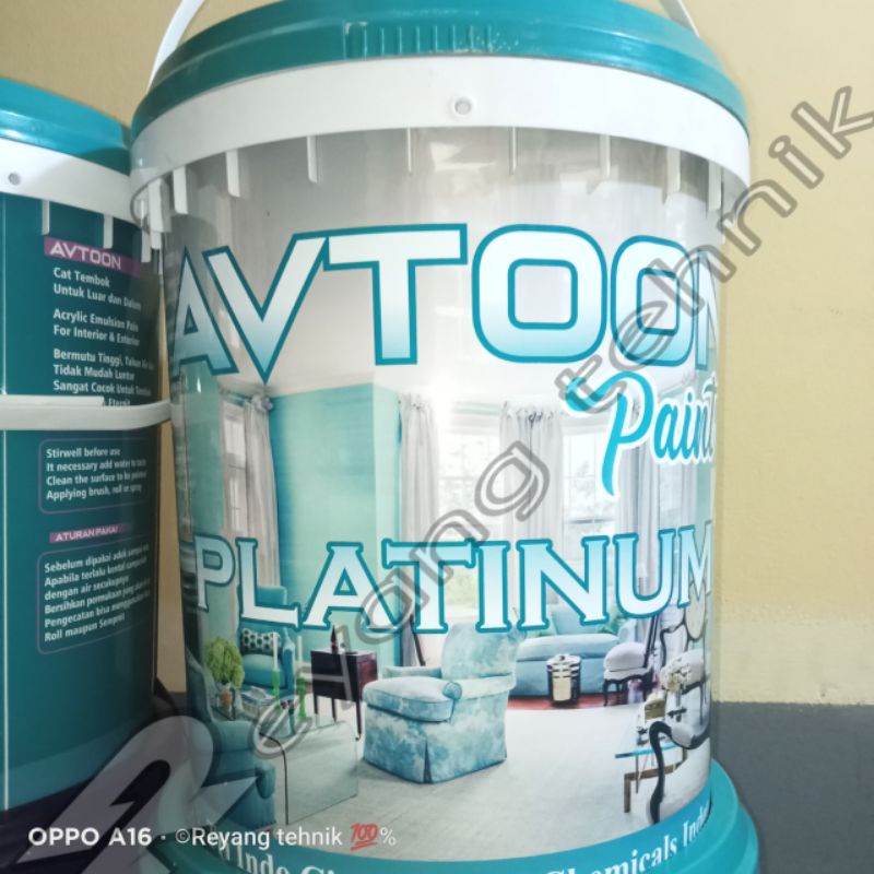Cat Dinding Tembok AVTOON Paint Platinum 20Kg