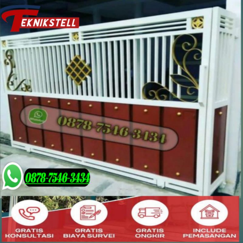 JASA PEMBUATAN PINTU PAGAR MOTIF GRC DI CILEGON SERANG BANTEN