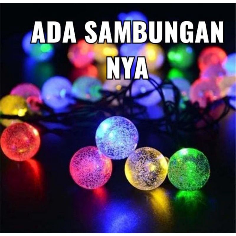 (COD) LAMPU HIAS NATAL / Lampu Tirai 100 Led / lampu Dop / Lampu Hias / Lampu Agustus