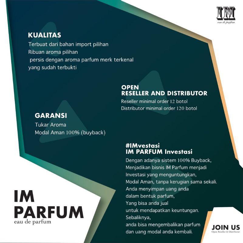 IM Parfum Paket Usaha Reseller&Distributor 35 ml