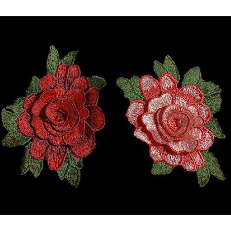 Patch Bunga Besar 3D Aksesoris Hiasan Baju Bahan Kain