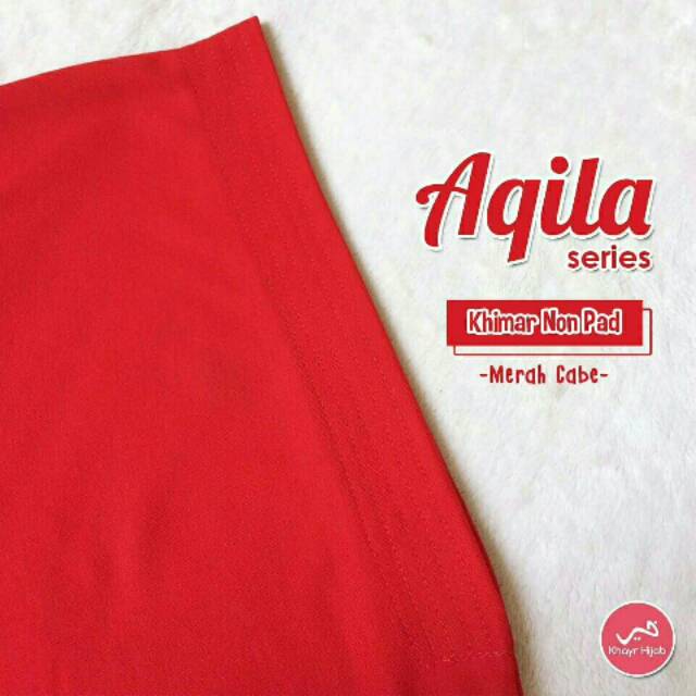 Aqila merah cabe khayr hijab