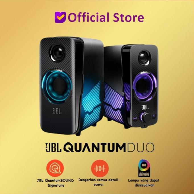 JBL Quantum Duo Speaker PC Gaming With RGB QuantumDuo Termurah