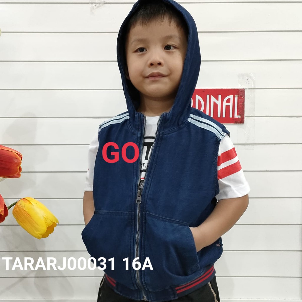 gos JKD CARDINAL KIDS ROMPI Anak Cowok Jaket Casual Anak Laki Laki Resleting Sweater Rompi Hoodie