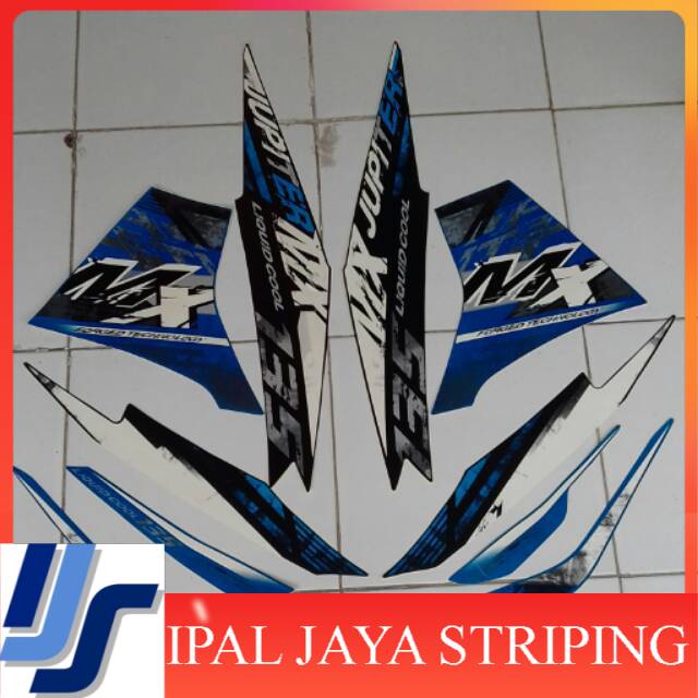 Striping Stiker Jupiter mx  new 2014 biru hitam