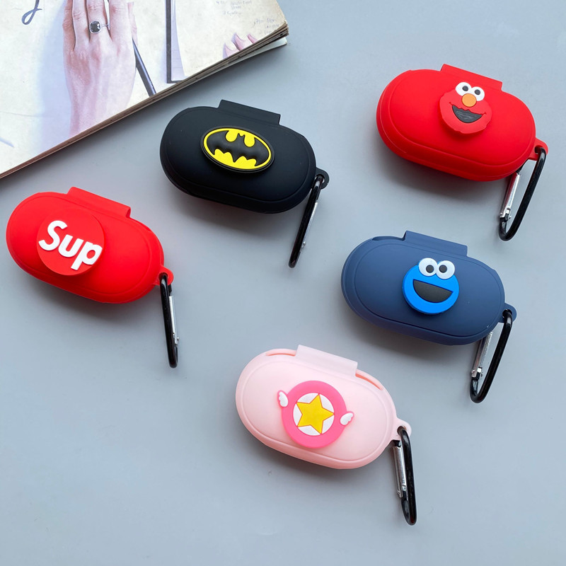 Case Pelindung Bahan Silikon Motif Kartun Untuk Samsung Galaxy Buds Dan Buds Plus