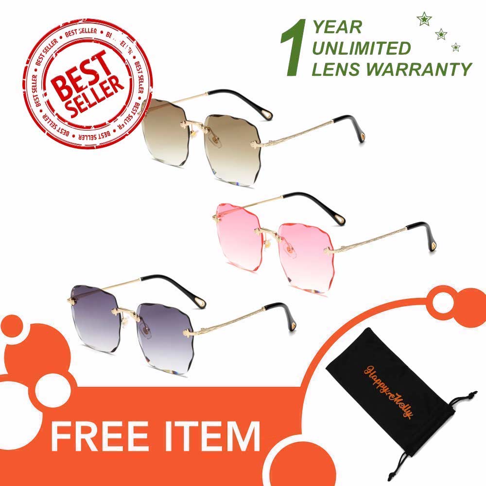 Kacamata UV400 - Anti Radiasi - Sunglasses Wanita Korea - HM8103 ( Group ) FREE Sarung