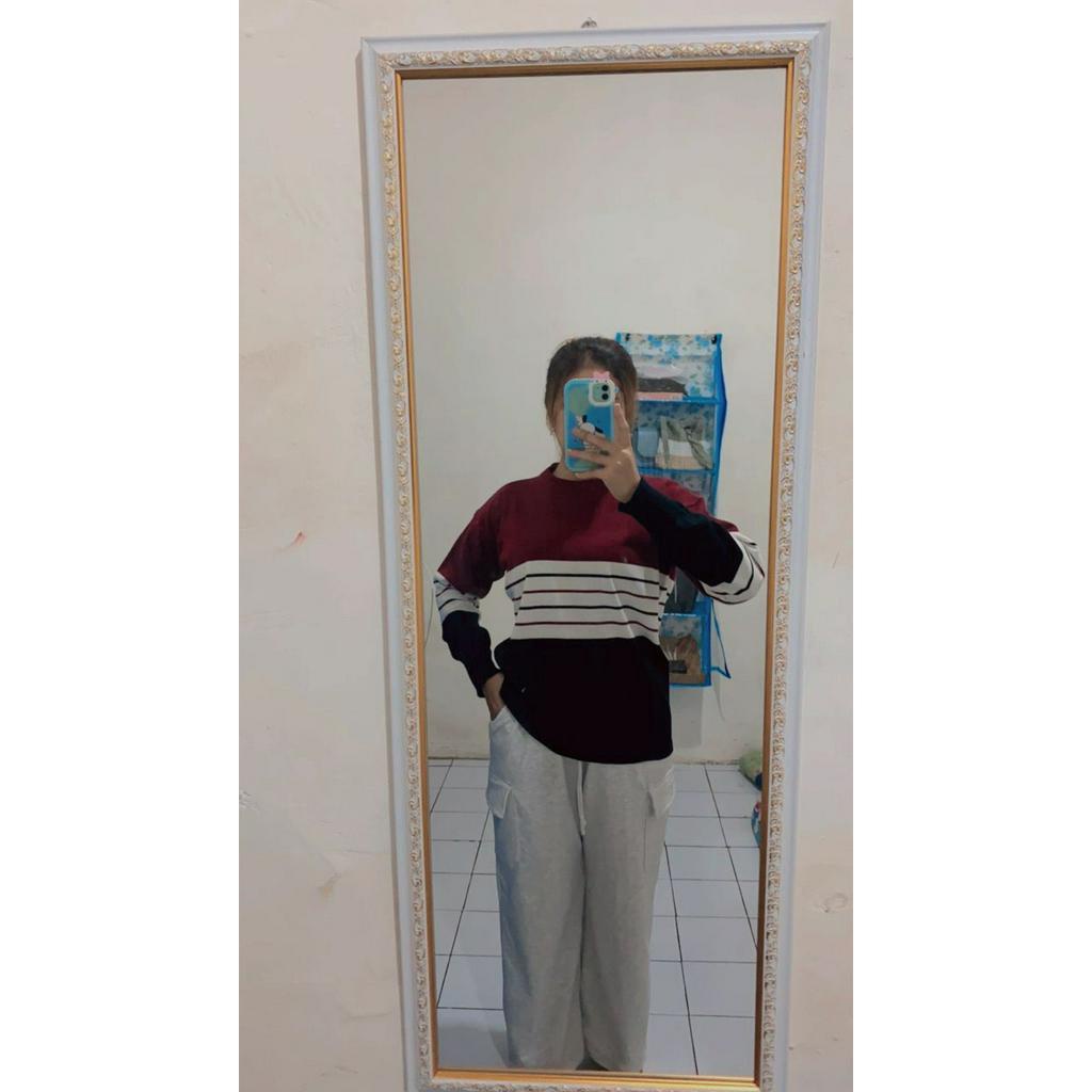 Sweater rajut wanita/baju rajut wanita/atasan rajut wanita