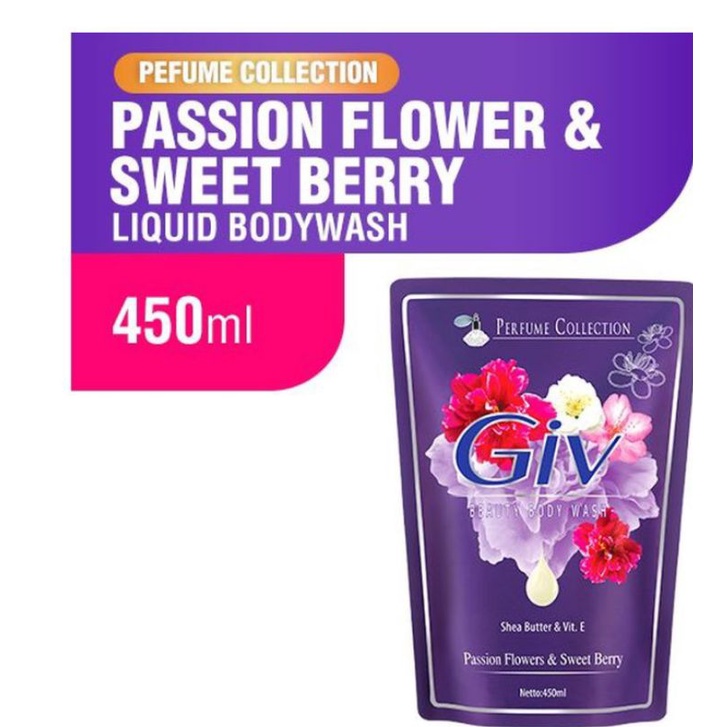 Jual Giv Body Wash 450ml Passion Flower Sweet Berry Tin Zaitun Flawless White Shafron