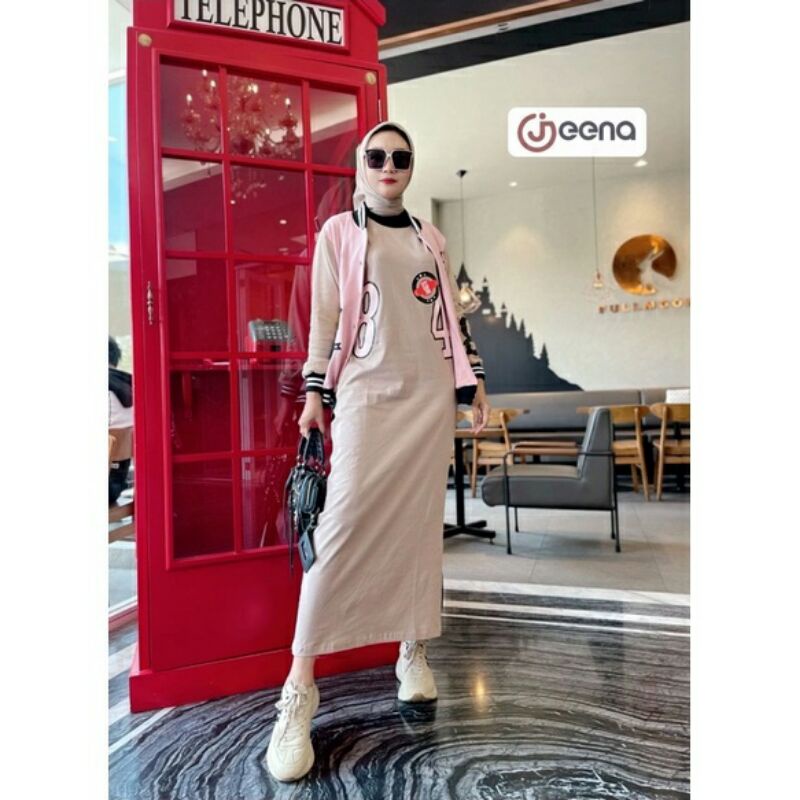 Terbaru Gamis set Cardy Jeena Original