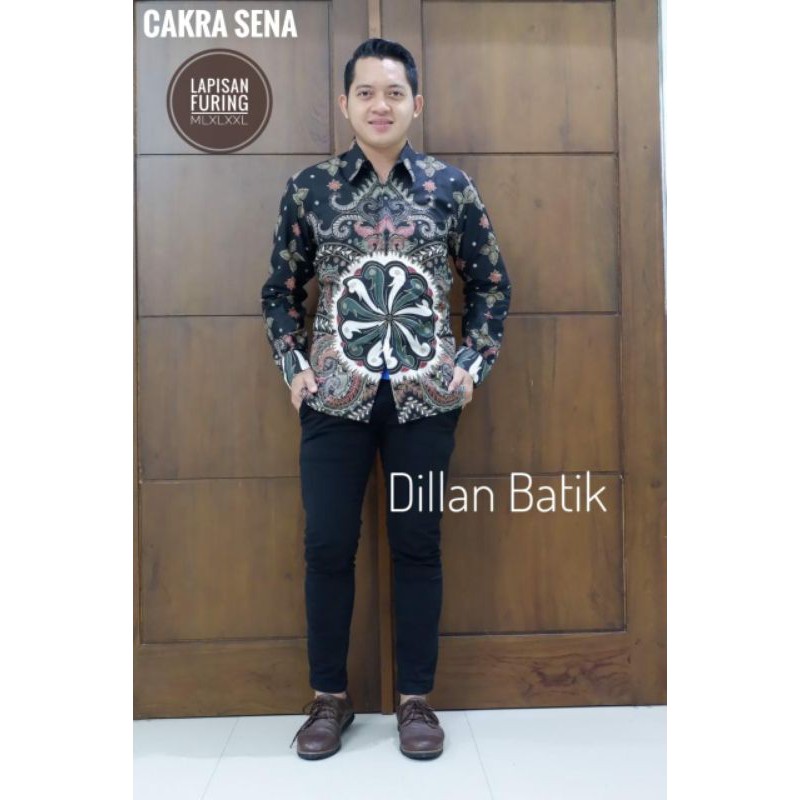 KEMEJA BATIK TERBARU BATIK PRIA CAKRASENA KEMEJA BATIK LAPIS FURING BAHAN KATUN PRIMISIMA BATIK SOLO